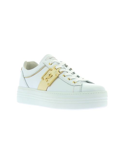 sneakers donna in pelle bianca NERO GIARDINI | E306523D707
